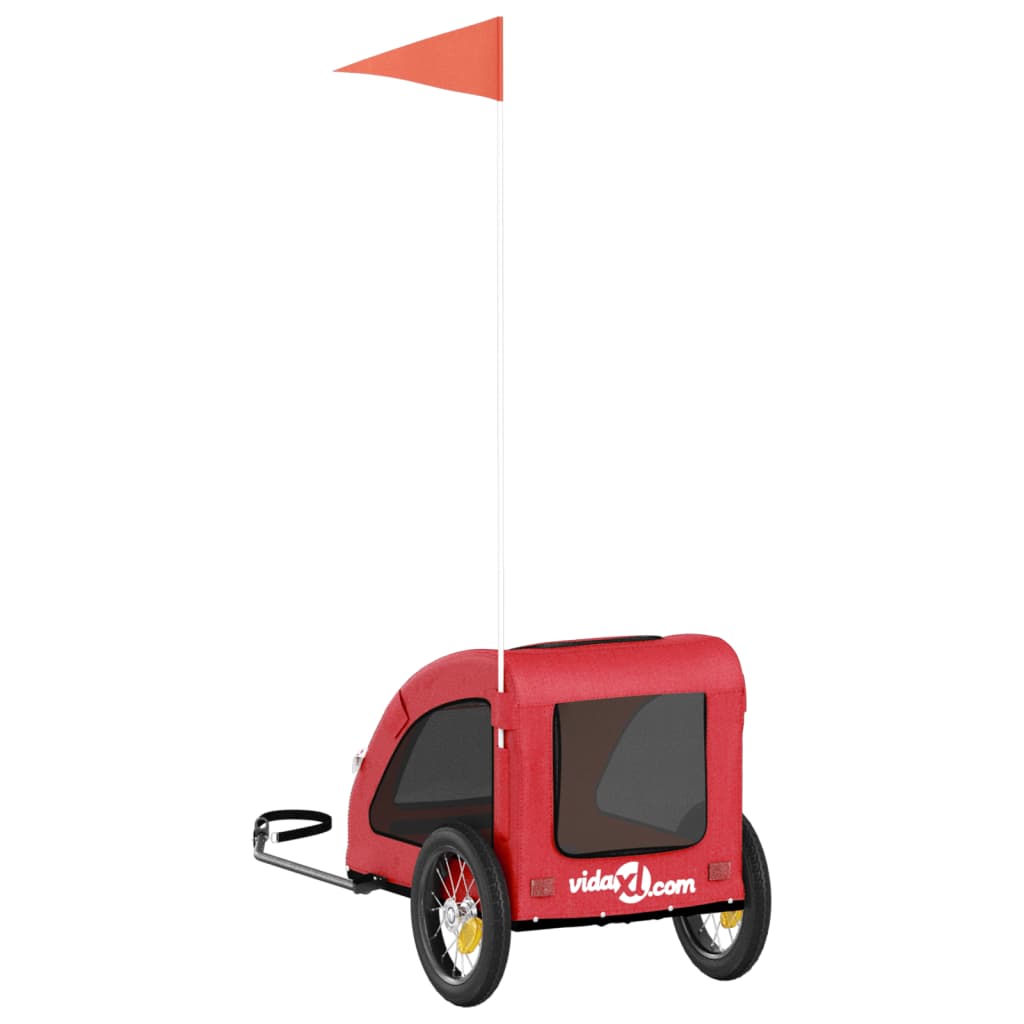 Remorque de vélo pour animaux de compagnie rouge
