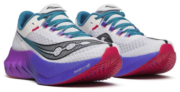 Chaussures Running Saucony Endorphin Pro 4 Blanc/Violet Femme