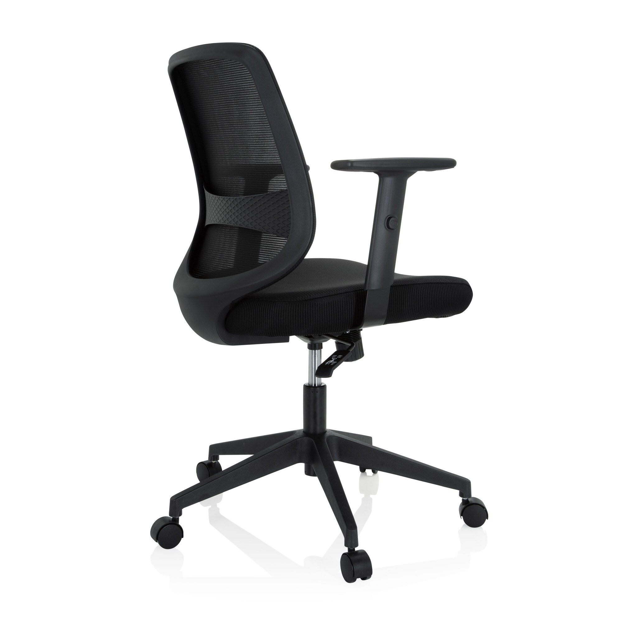 Home Office Bürostuhl CHESTER Stoff/Netzstoff mit Armlehnen (höhenverstellbar) hjh OFFICE