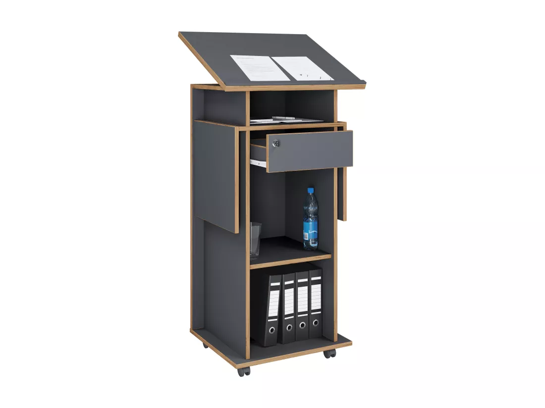 Pupitre debout en bois Roulettes Salia