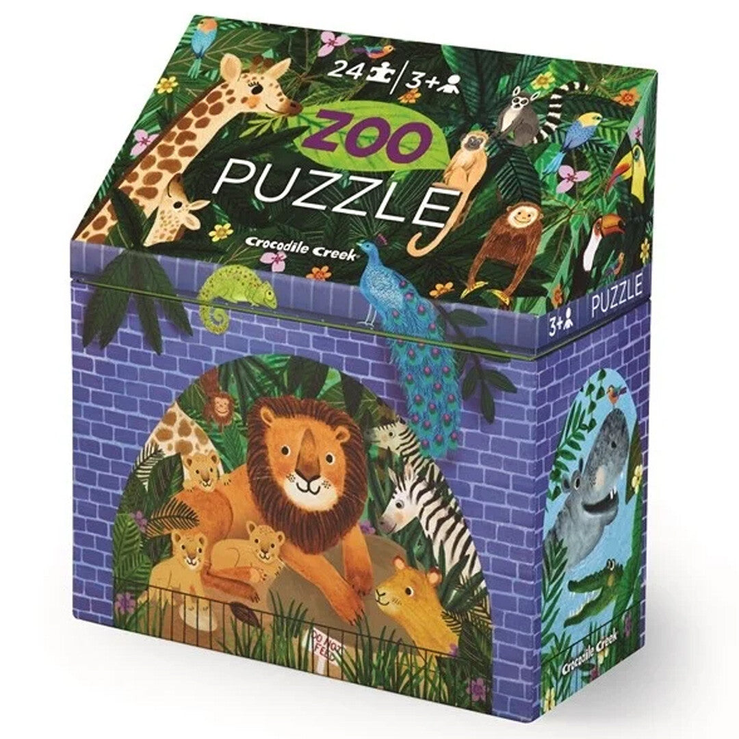 Crocodile creek puzzel dierentuin - 24st