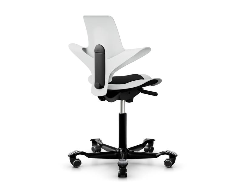 HÅG Bürostuhl Capisco Puls 8010 Weiss Capisco – Der Bürostuhl-Klassiker mit einzigartigem geformten Sattelsitz und Sitzkissen