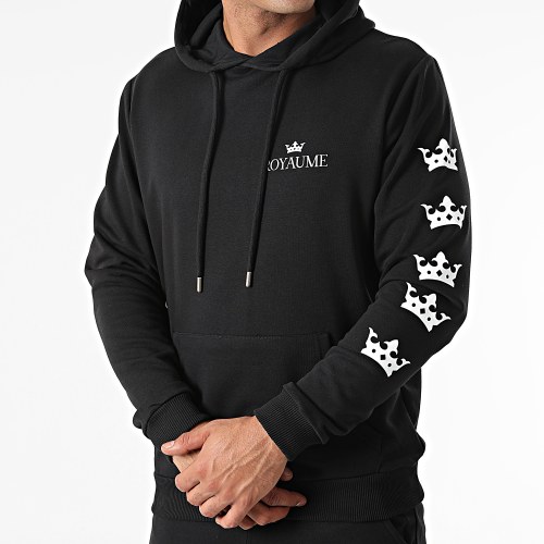 Ensemble De Survetement Royaume Sleeve Noir Blanc