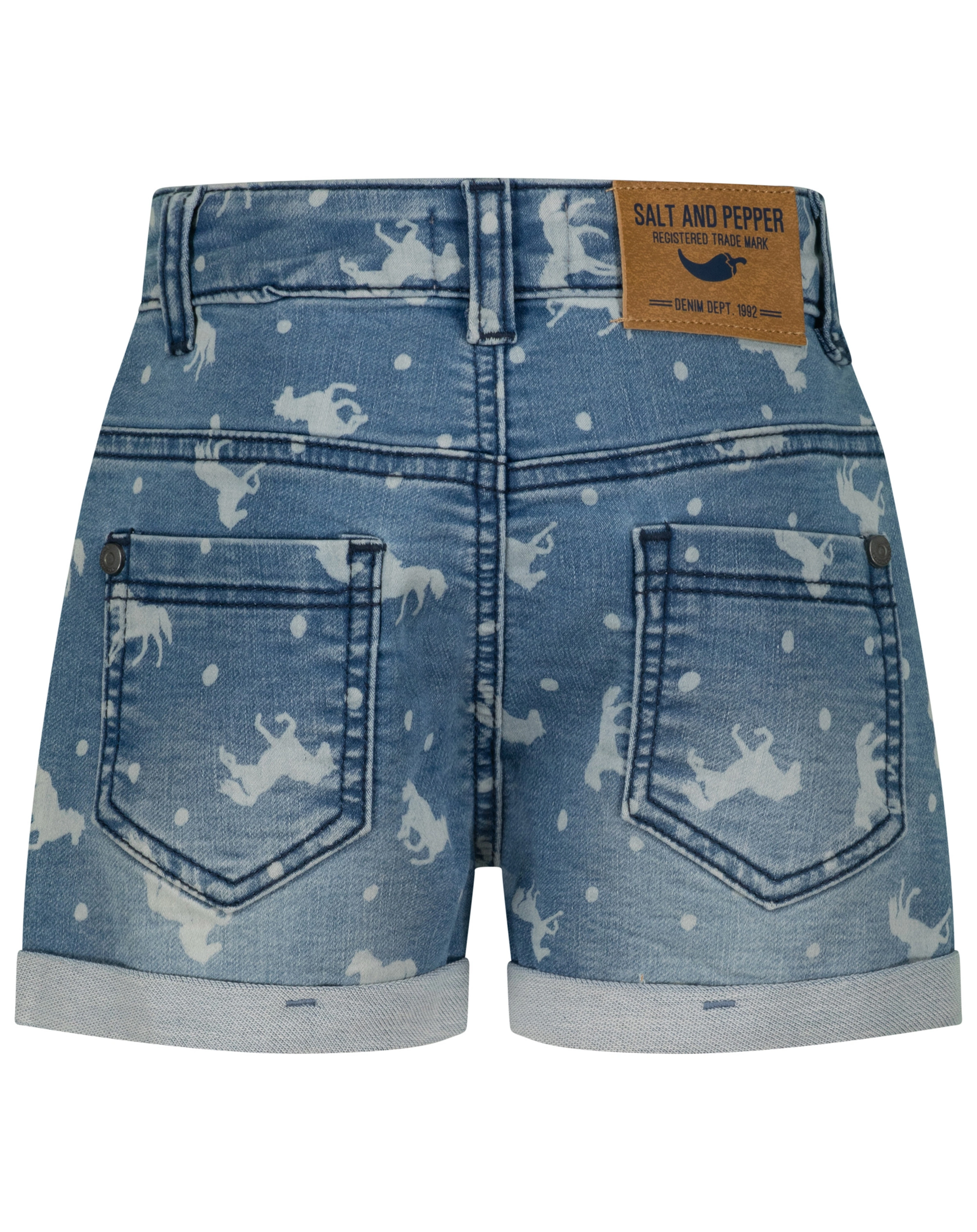 Jeans-Shorts HORSES AOP in light blue