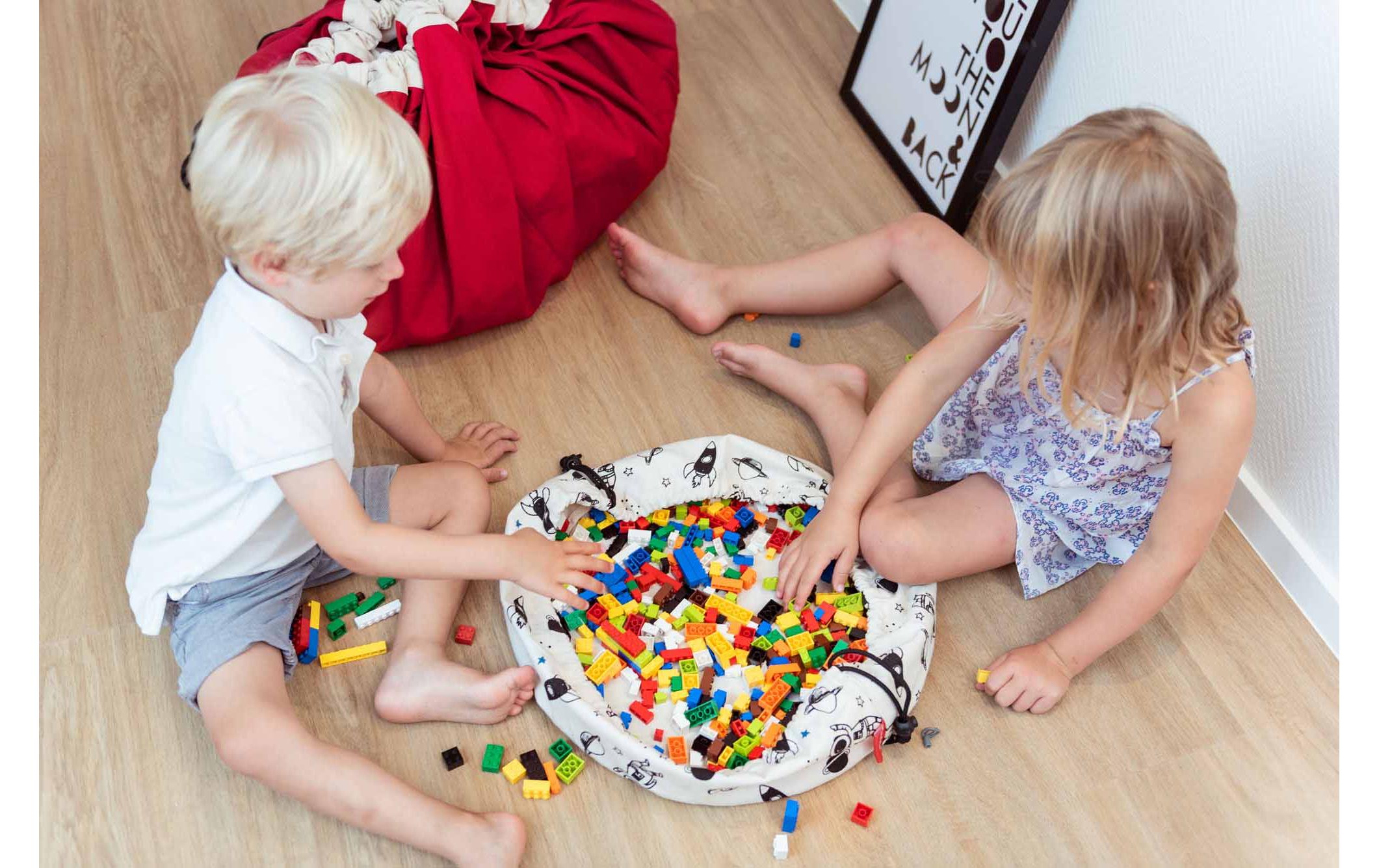 Spielzeugtasche Play & Go Space2-in-1-Funktion: Aufbewahrungssack und Spielmatte