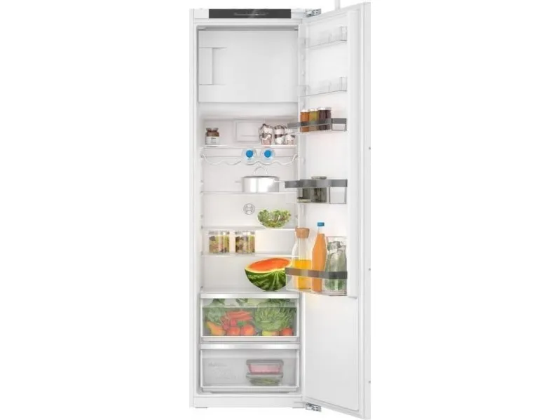 Bosch Serie | 4 KIL82VFE0 - Køleskab med fryseenhed - til indbygning - niche - bredde: 56 cm - dybde: 55 cm - højde: 177.5 cm - 280 liter - Klasse E