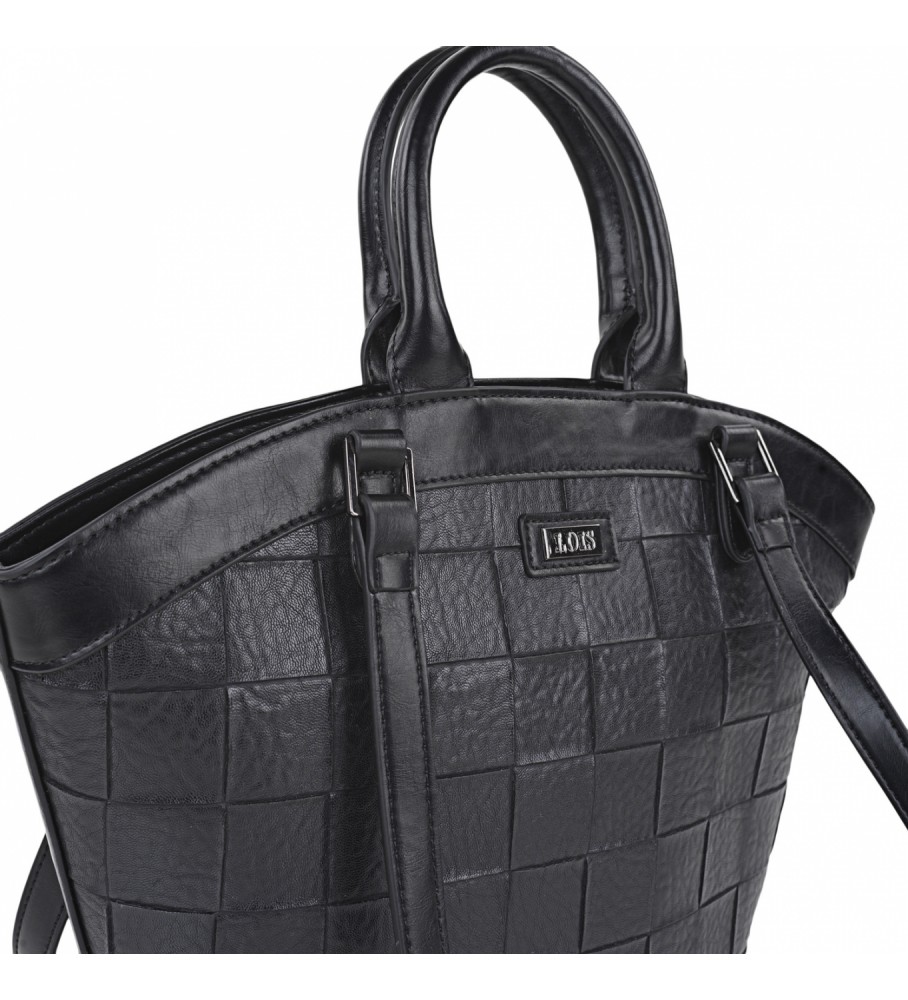 Bolsa tote Lois com alça dupla LOIS 316581 preta