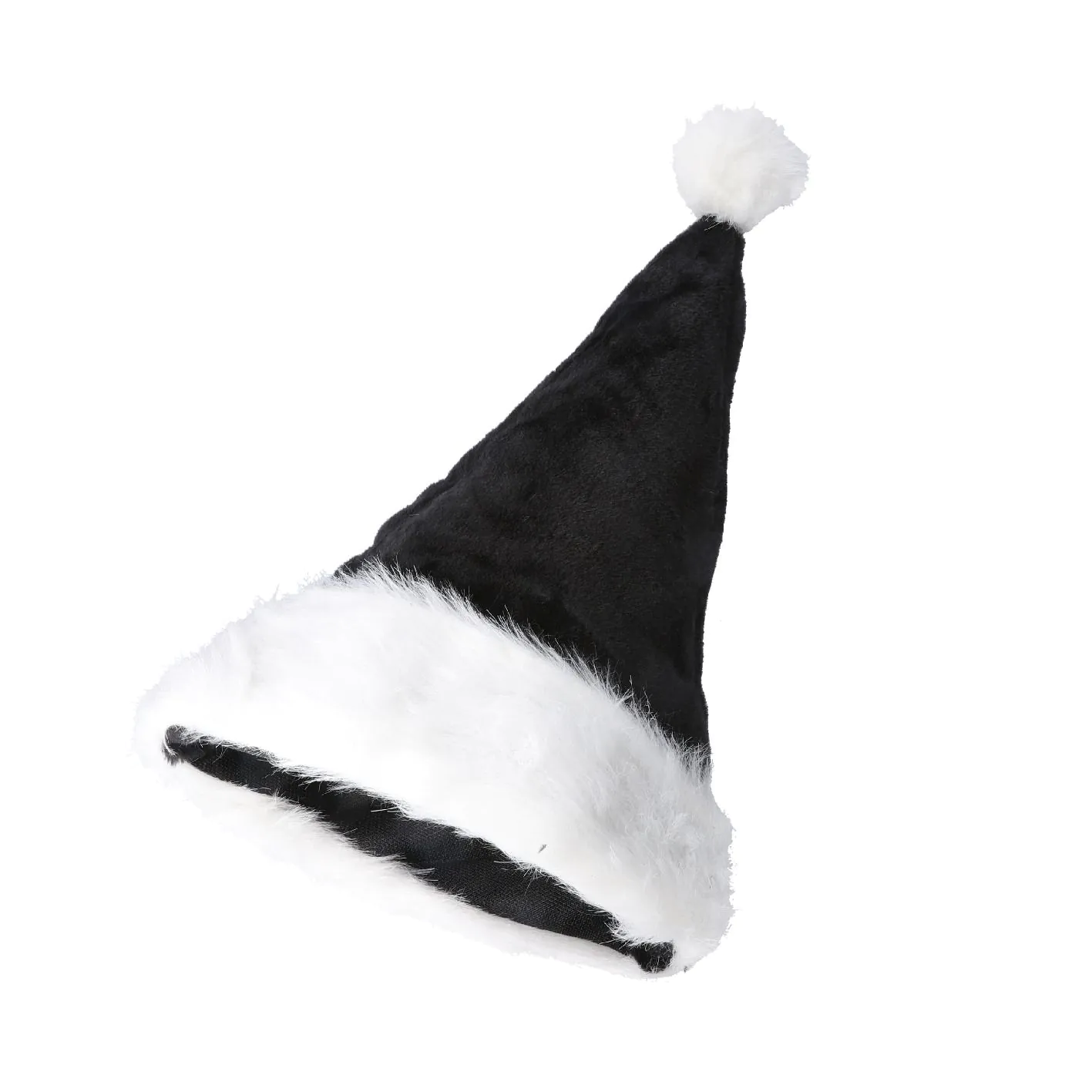 Weihnachtsmütze Fancy, schwarz/weiß