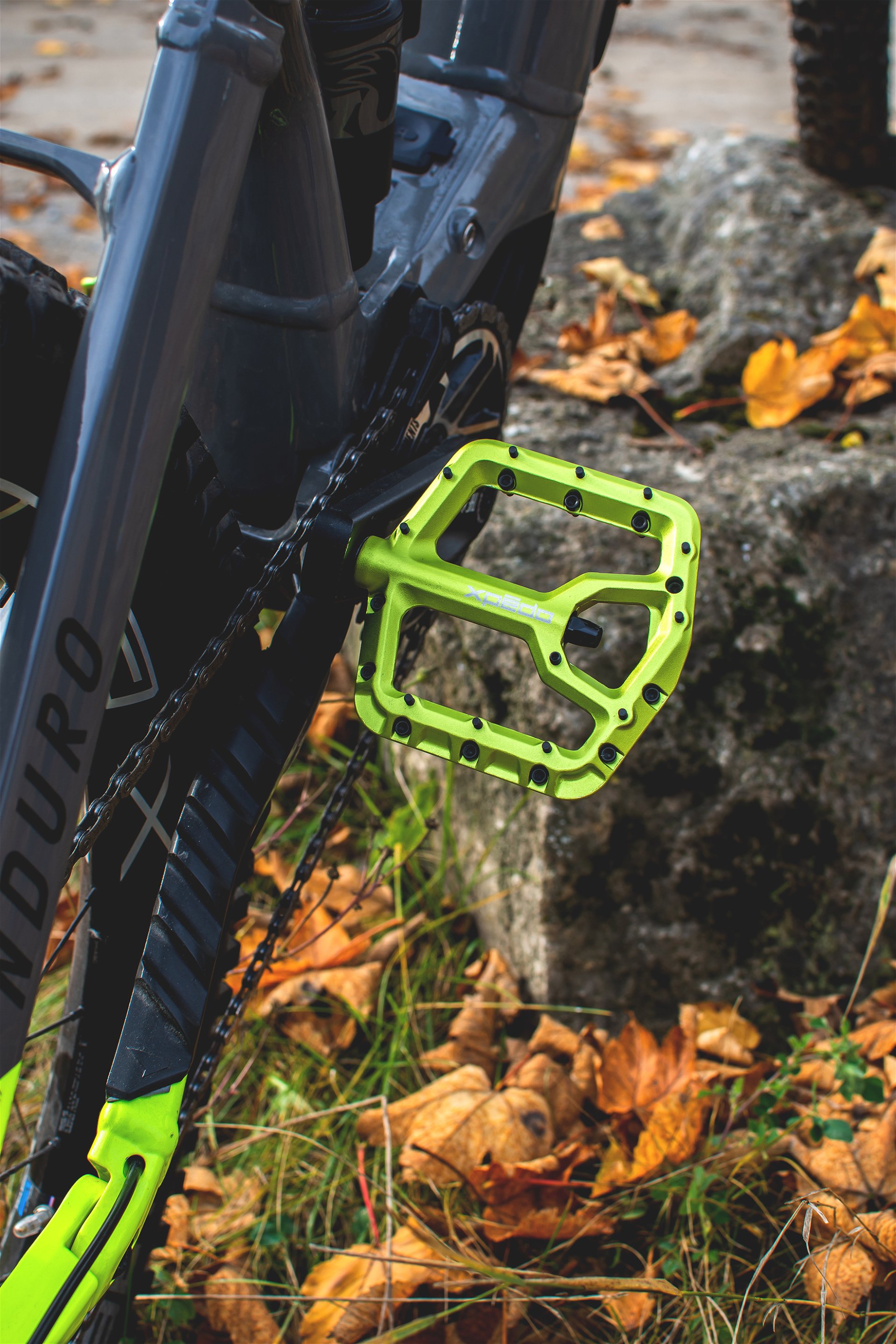 MTB/Plattform Pedal TRIDENT, limegreen, 9/16