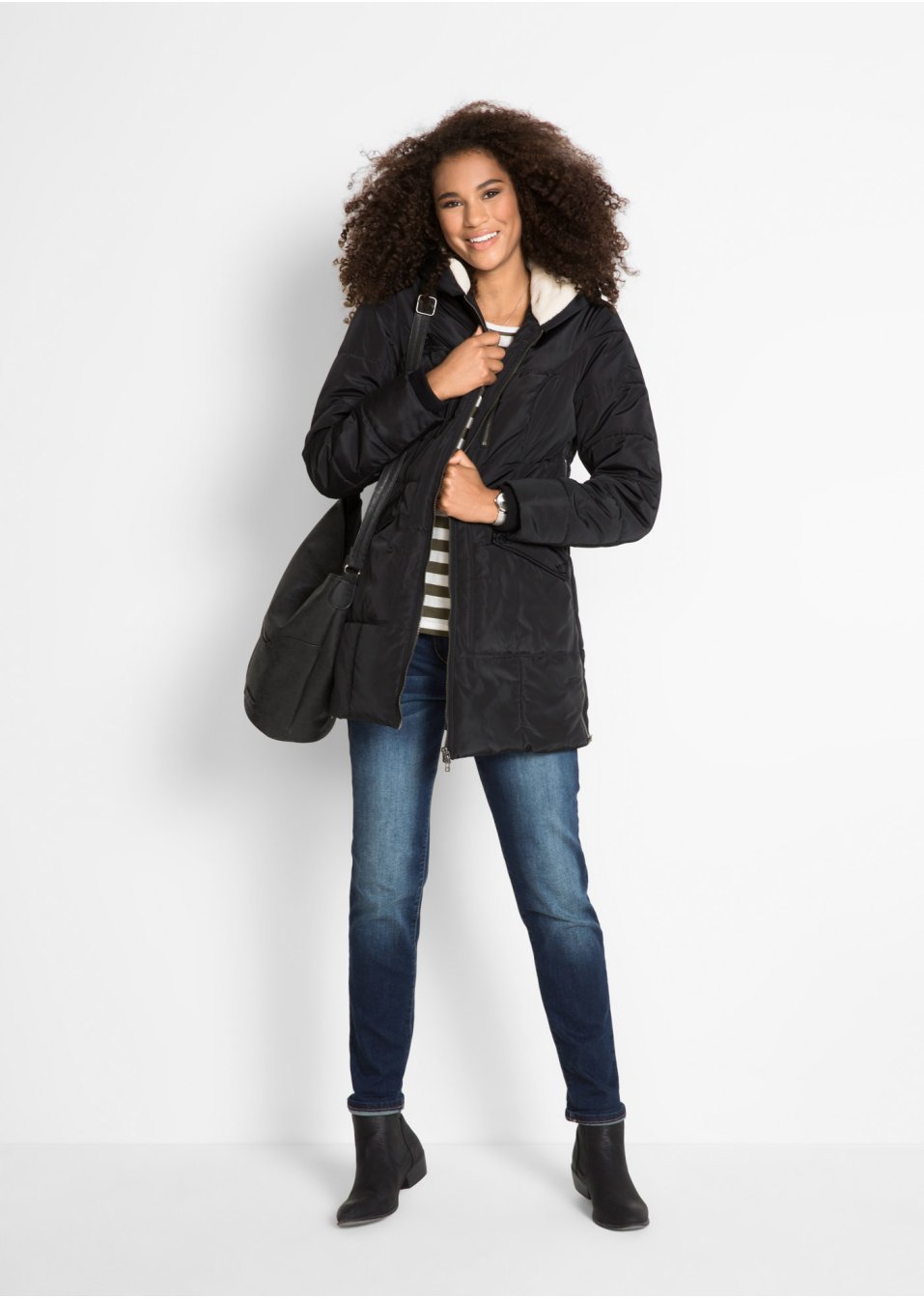 Veste avec capuche doublée