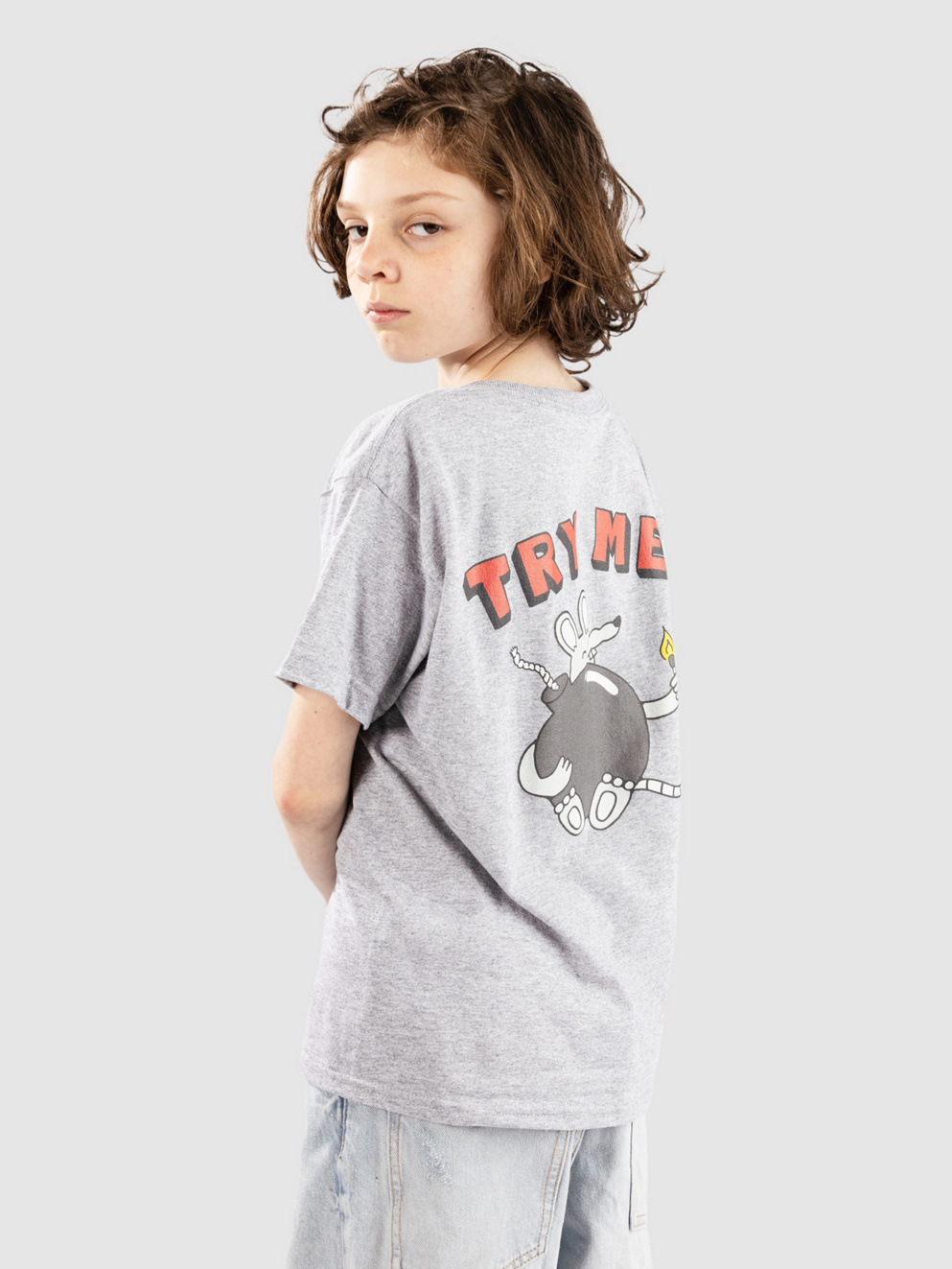 A.LAB Try Me Kids T-Shirt ash