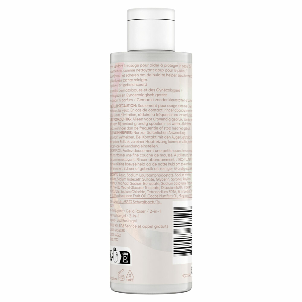 Gillette Venus Satin Care 2-In-1 Reiniger en Scheergel190 ml
