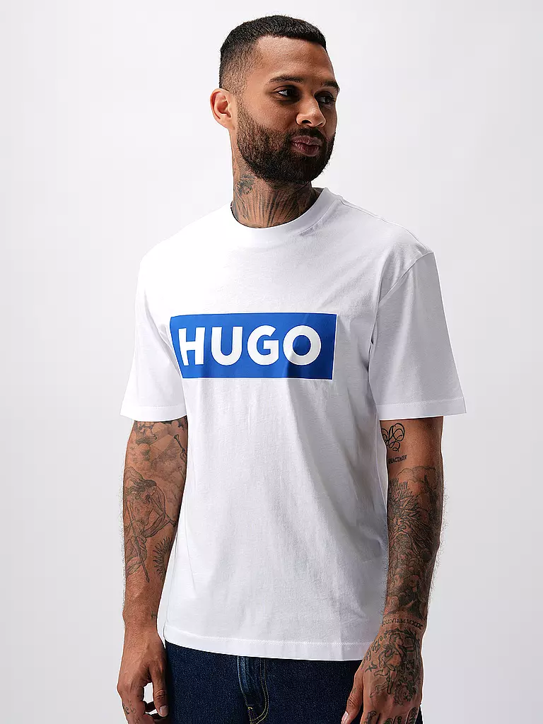 HUGO T-Shirt NICO weiss