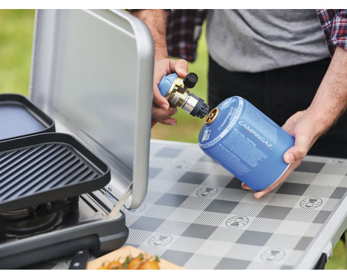 Campingaz 2-pits gasbarbecue zilver inclusief grillrooster