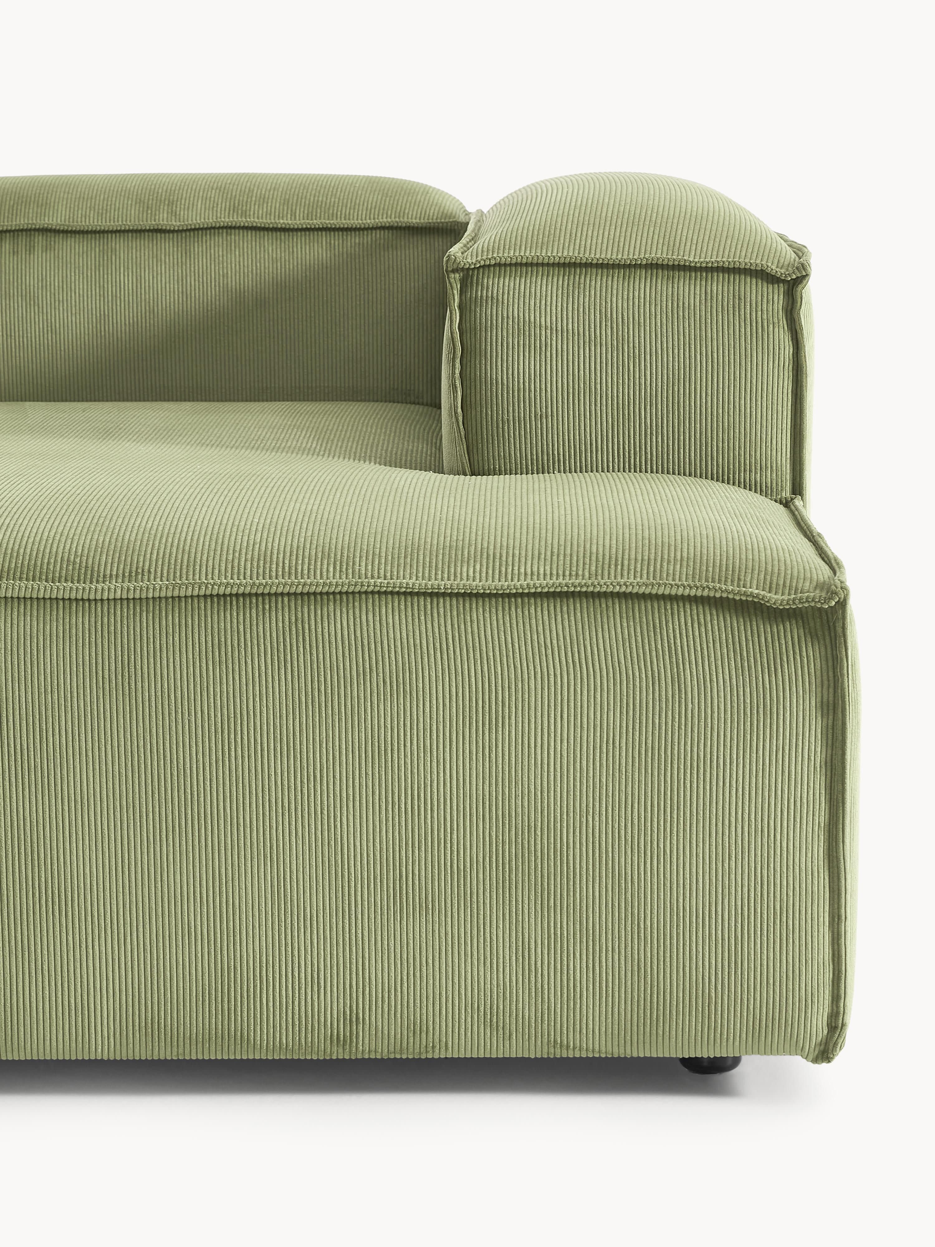 Chaise longue hoekmodule Lennon van corduroy