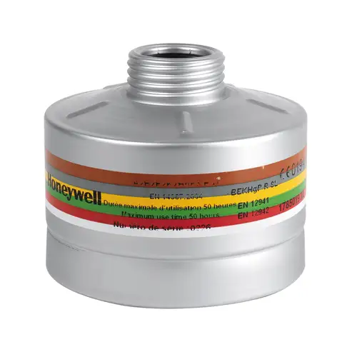 Cartouche alu longue durée anti-gaz AXB2P3 pour masque anti-gaz à système cartouche Honeywell standard RD40