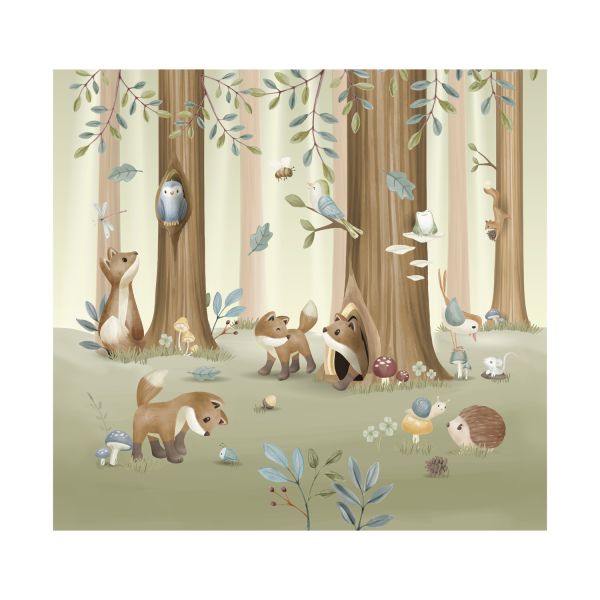 Little Dutch Fotobehang - Forest Friends 280x300 cm