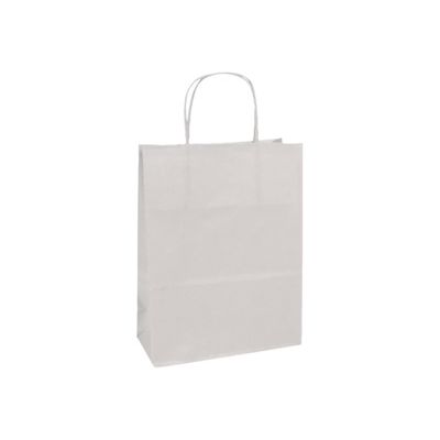 Clairefontaine - 25 Sacs cadeau kraft - 16 cm x 8 cm x 21 cm - blanc