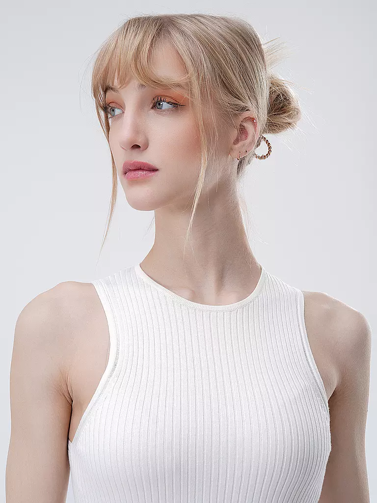 CALVIN KLEIN Stricktop weiss