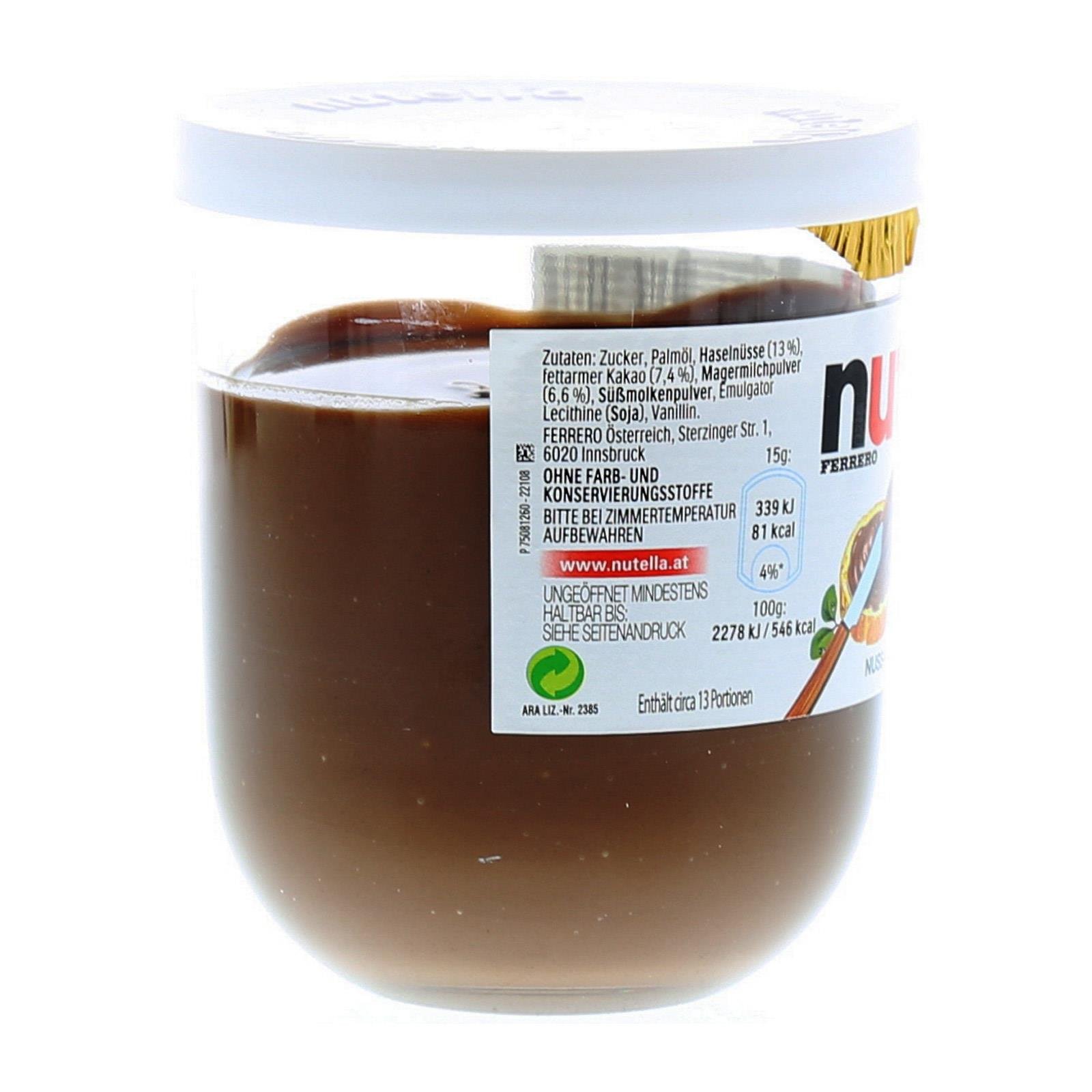 Ferrero Nutella Dekorglas