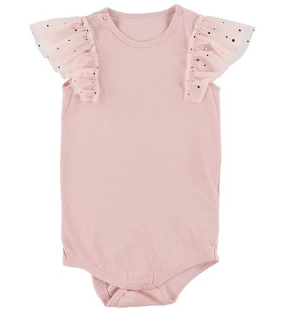 Stella McCartney Kids Body k/ä - Rosa m. Silberne Punkte/Tul