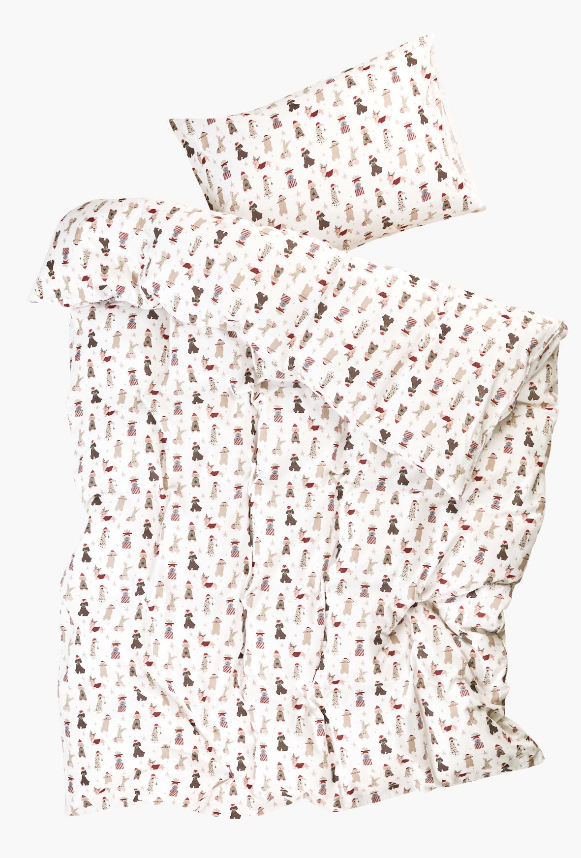 Flanell sengesett              multi - 140x200 cm
