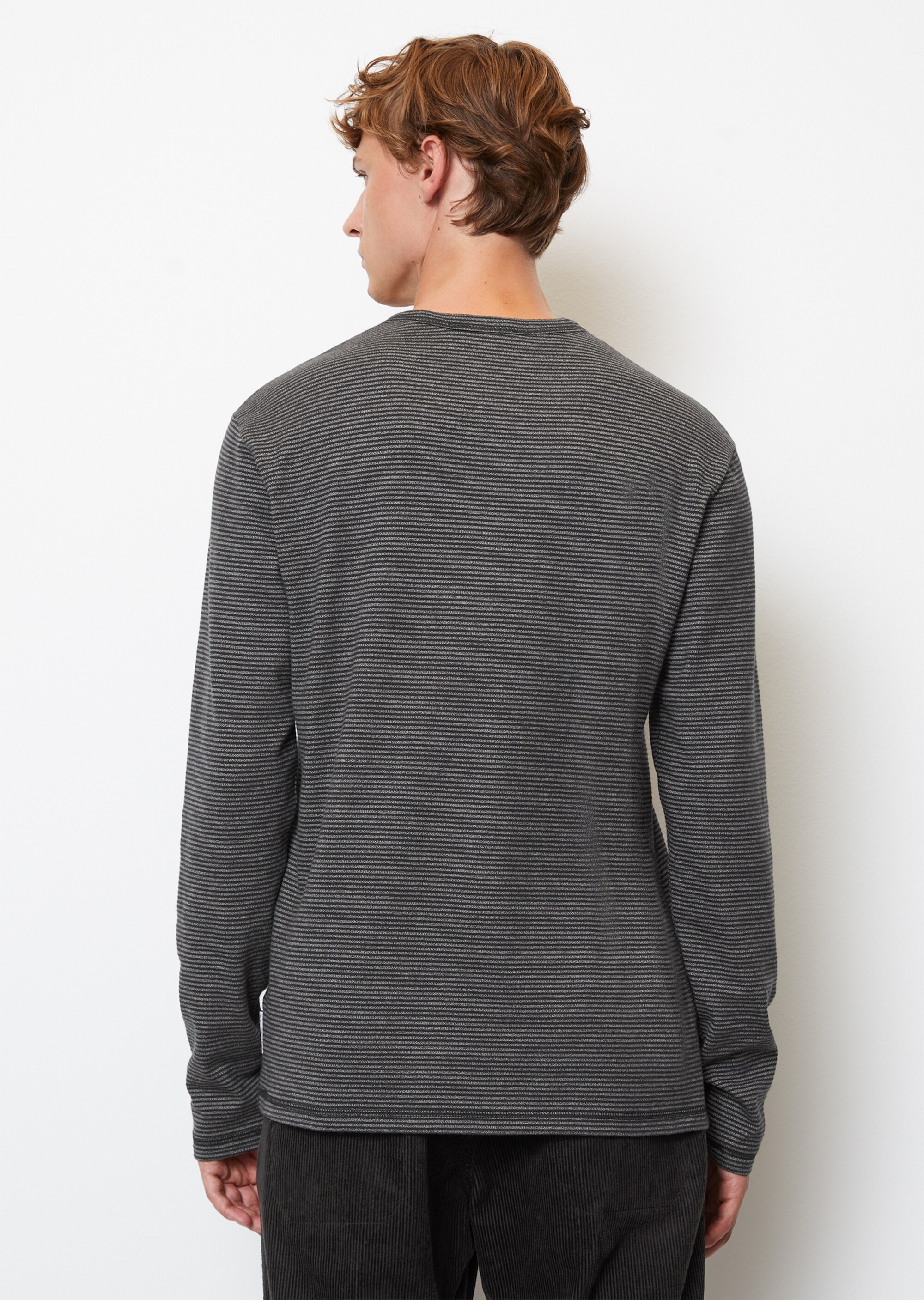 Longsleeve regular aus gestreiftem Grindle-Jersey