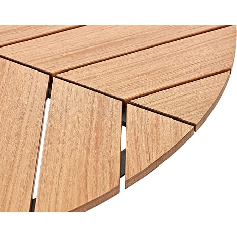 Broke havebord Ø110cm i teaklook