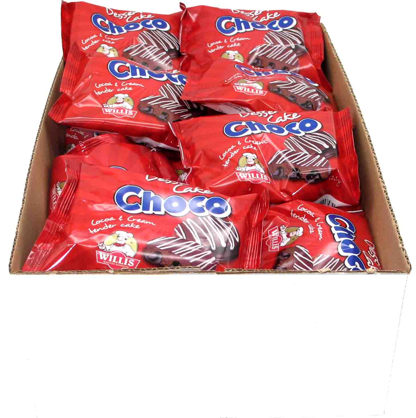31x Willis Dessert Cake Choco á 62,5g=1937g MHD:9.12.24