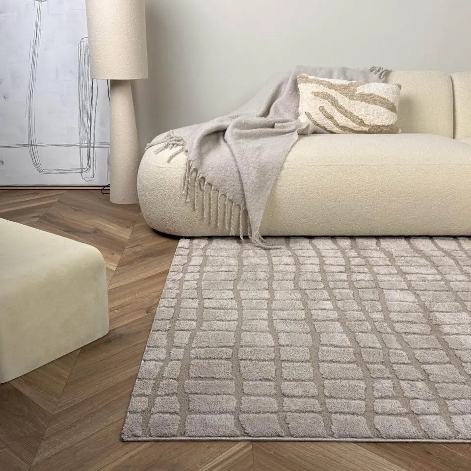 Interieur05 Scandinavisch Vloerkleed Malin Zand - 280 x 200 cm