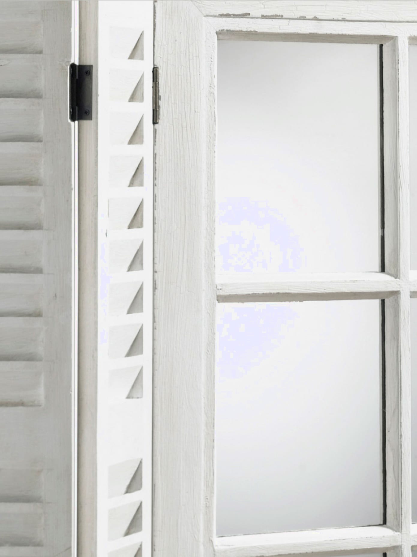 Fenêtre miroir volets fermables