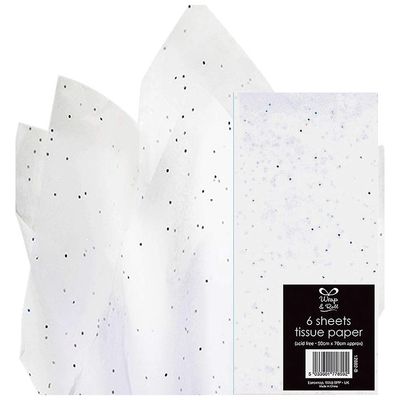 Clairefontaine - 6 feuilles de papier de soie - 50 x 70 cm - blanc
