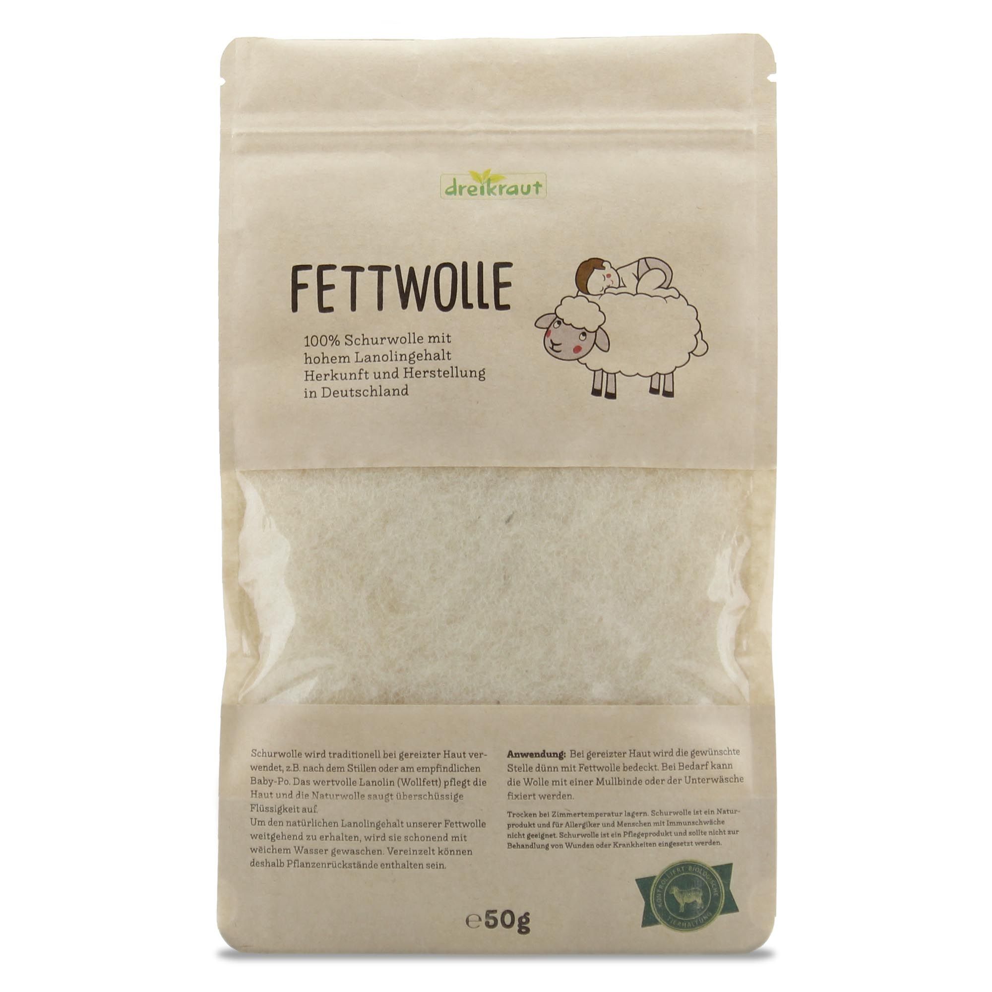 dreikraut Bio Fettwolle