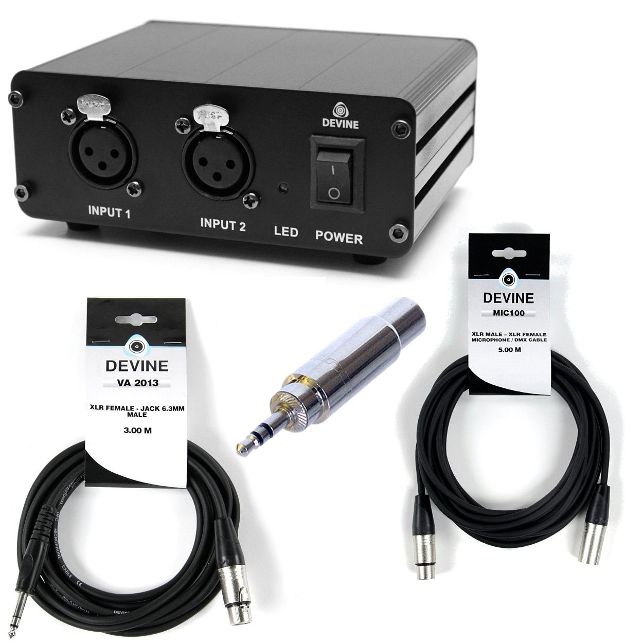 Devine MPS 500 fantoomvoeding Condensator-to-PC set