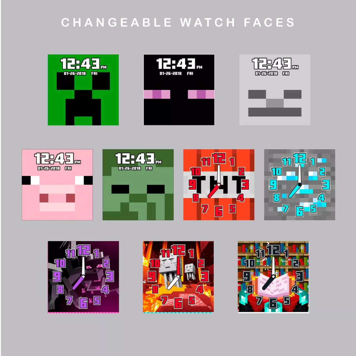 Accutime Minecraft Smartwatch P000801