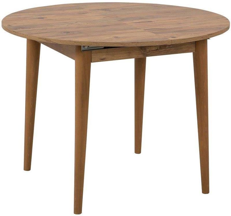 CaliCosy - VINA - Uitschuifbare Tafel - Bruin - 100 tot 131 cm - Massief Houten Poten