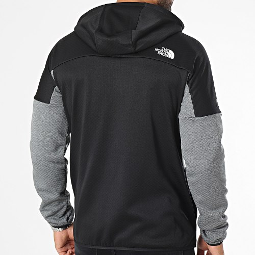 Sweat Capuche Zippé Lab FZ Gris Noir