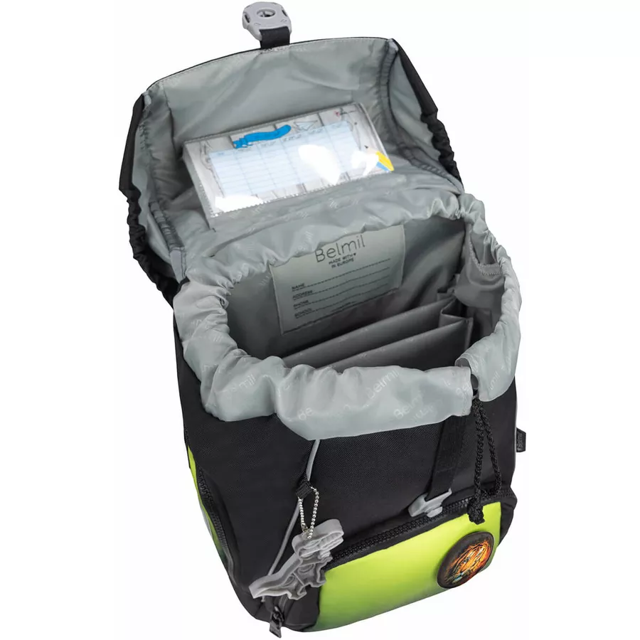Belmil Schulranzen Premium Comfy Plus Set 5-teilig Black Green