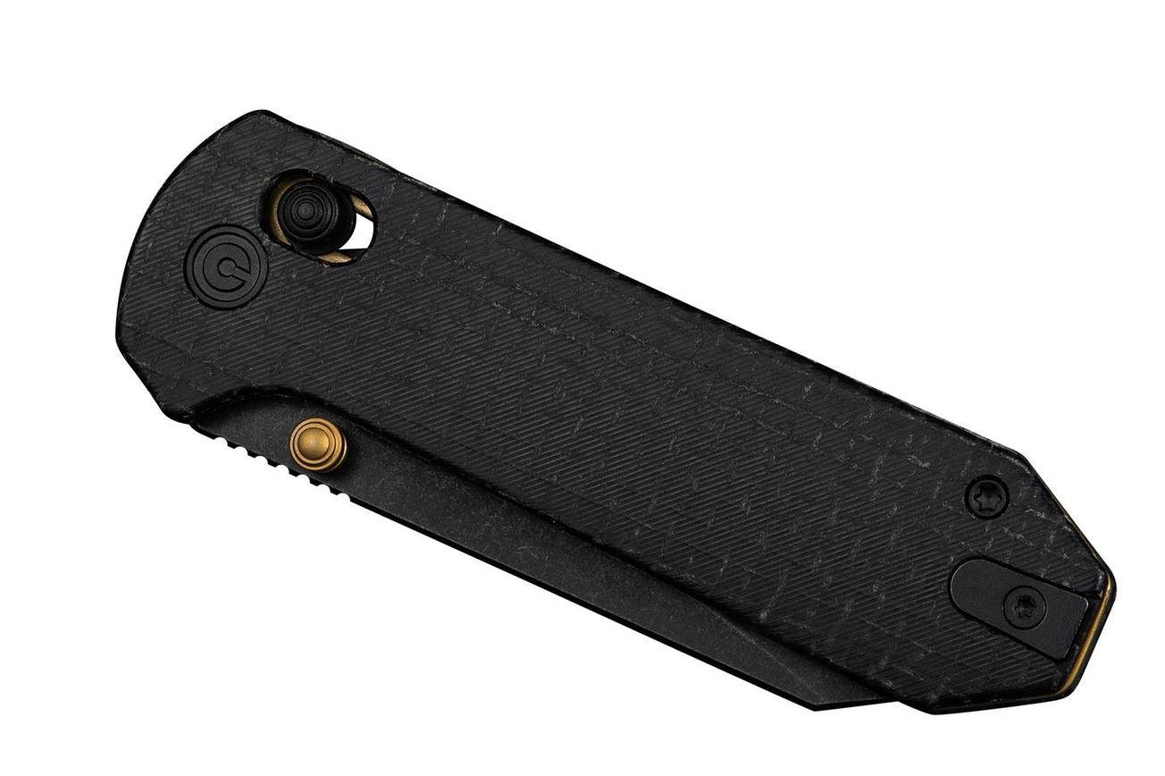 Civivi Yonder C23073B-2 Blackwashed 14C28N, Black Burlap Micarta, zakmes