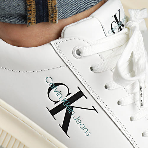 Baskets Chunky Cupsole Mono 0681 Bright White Oil Blue