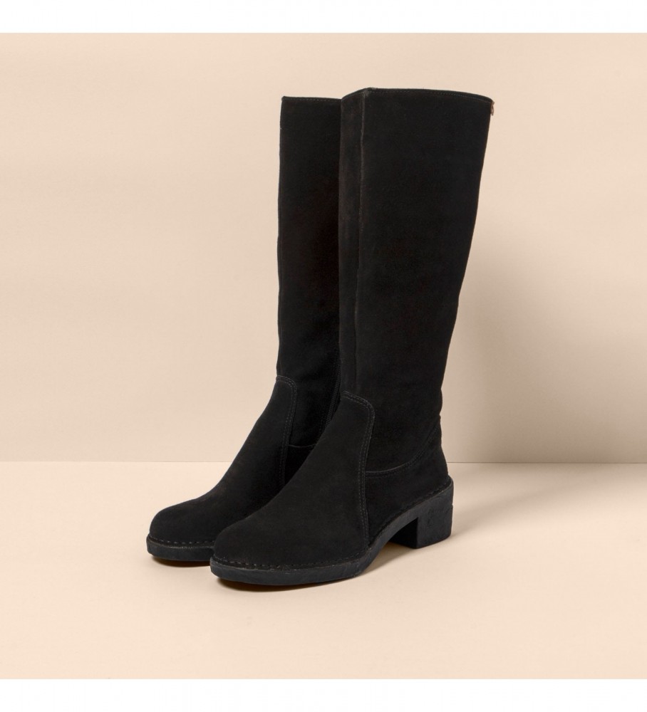 Botas El Naturalista N5663 Ticino em couro preto - Altura do salto: 5,5 cm -