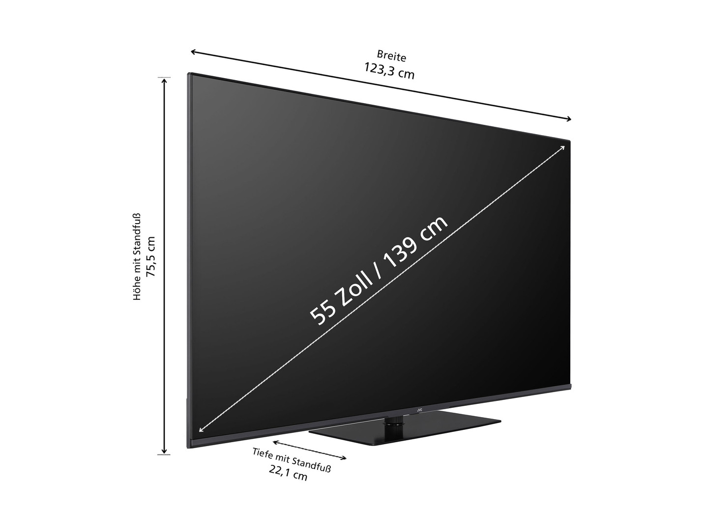JVC LT-VGQ8255 4K-Ultra-HD QLED-Fernseher