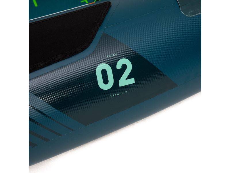 JOBE Gama Inflatable Kayak Package Atlantic Green Vielseitiges aufblasbares Kajak-Set für Abenteuer auf dem Wasser