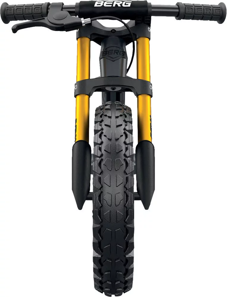 VELO D'EQUILIBRE -BIKY CROSS GRIS AVEC FREIN A MAIN