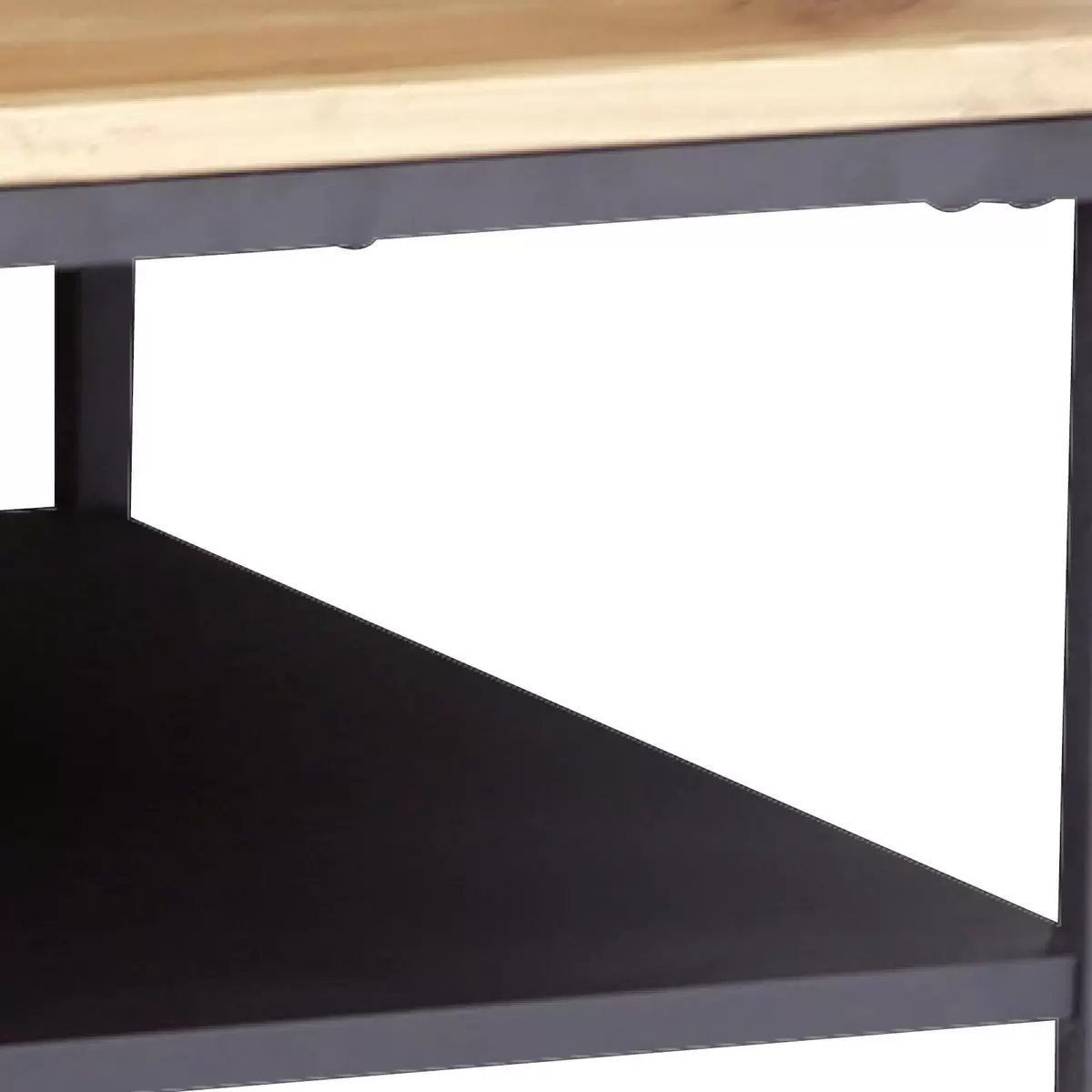 Salontisch Massivholz Vermont Schwarz