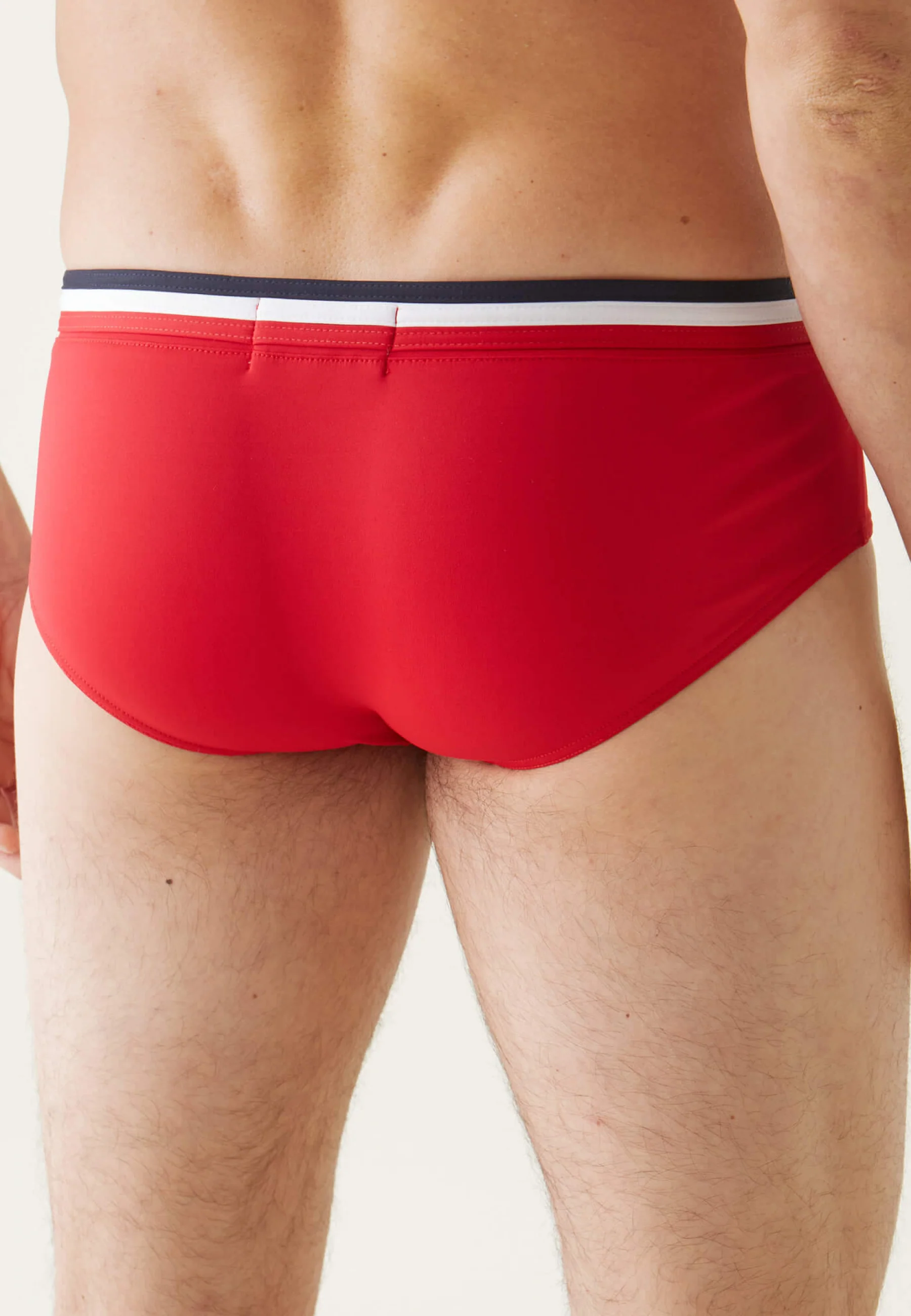Slip de bain en polyamide-Amiral Rouge