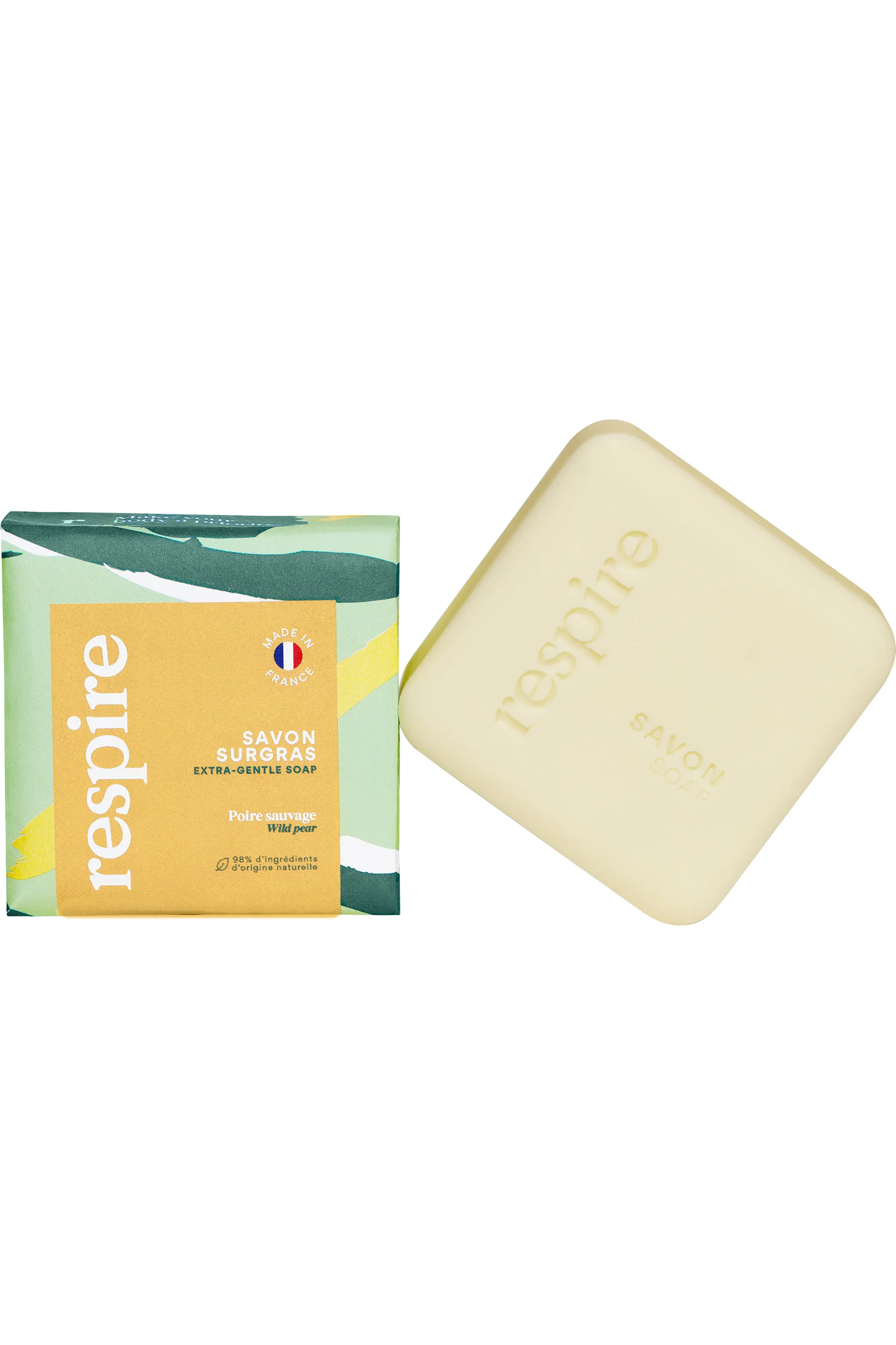 Respire Savon surgras poire sauvage-100 g