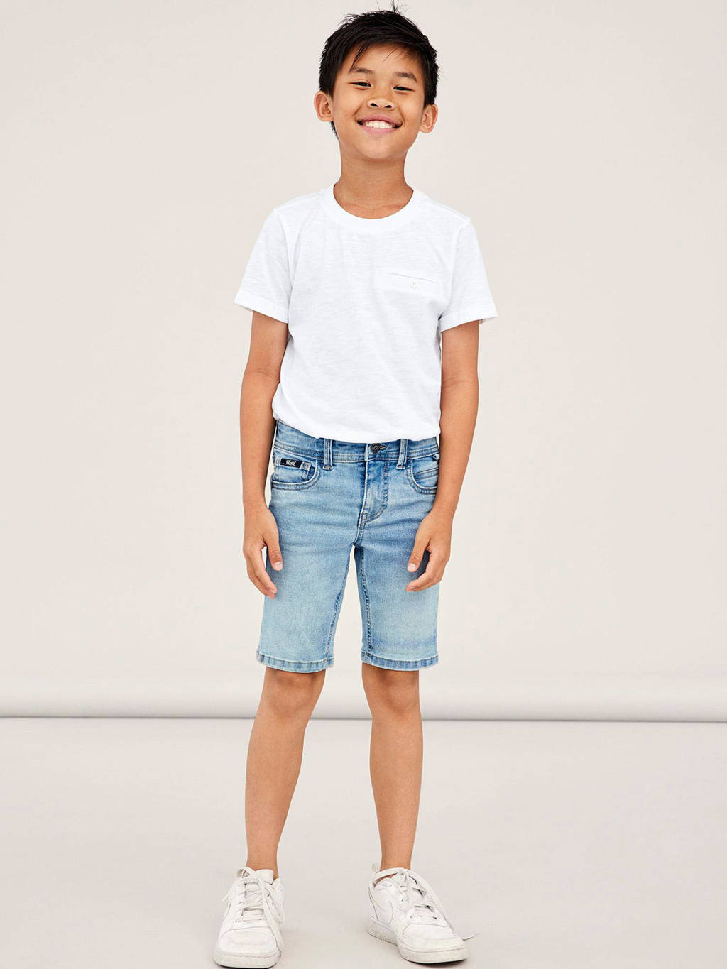 NAME IT denim short blauw
