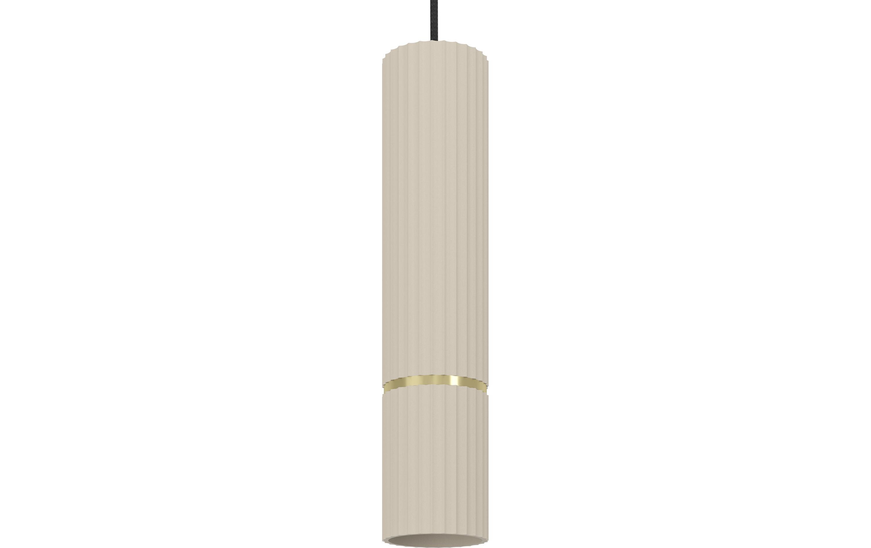 Pendelleuchte CAMINIA GU10 1 x 4.7WPendelleuchte in Sandfarbe mit Messingakzent