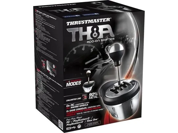 ThrustMaster TH8A Shifter - Håndtag til gearskift - kabling - for PC, Sony PlayStation 3, Microsoft Xbox One, Sony PlayStation 4, Sony PlayStation 5, Microsoft Xbox Series S, Microsoft Xbox Series X